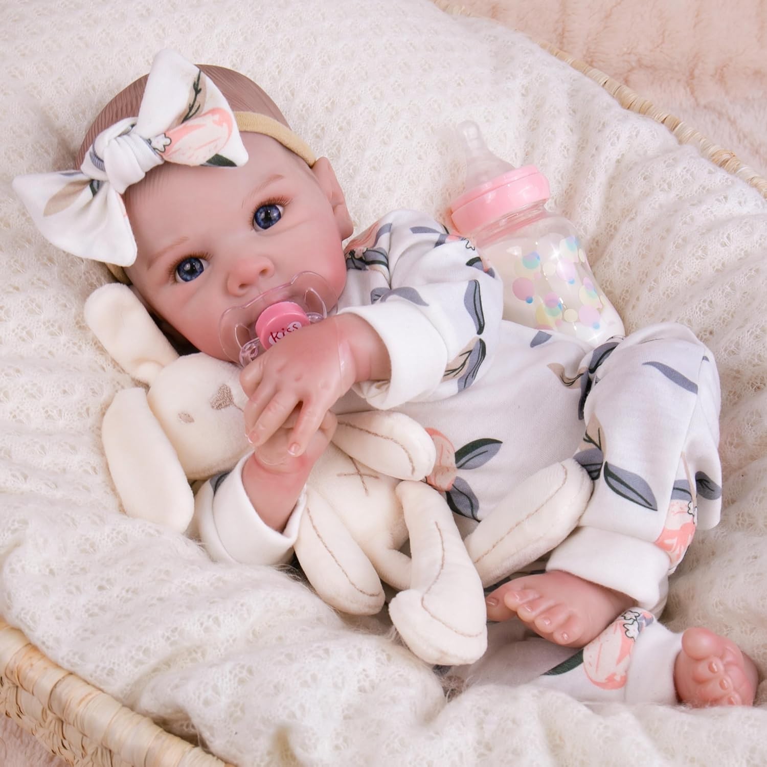 Reborn Baby Dolls Silicone Full Body 20 Inch Waterproof Realistic Newborn Baby..