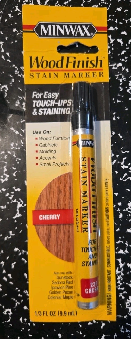 Minwax Wood Finish Stain Marker Semi-Transparent Cherry Stain Marker .33 oz New