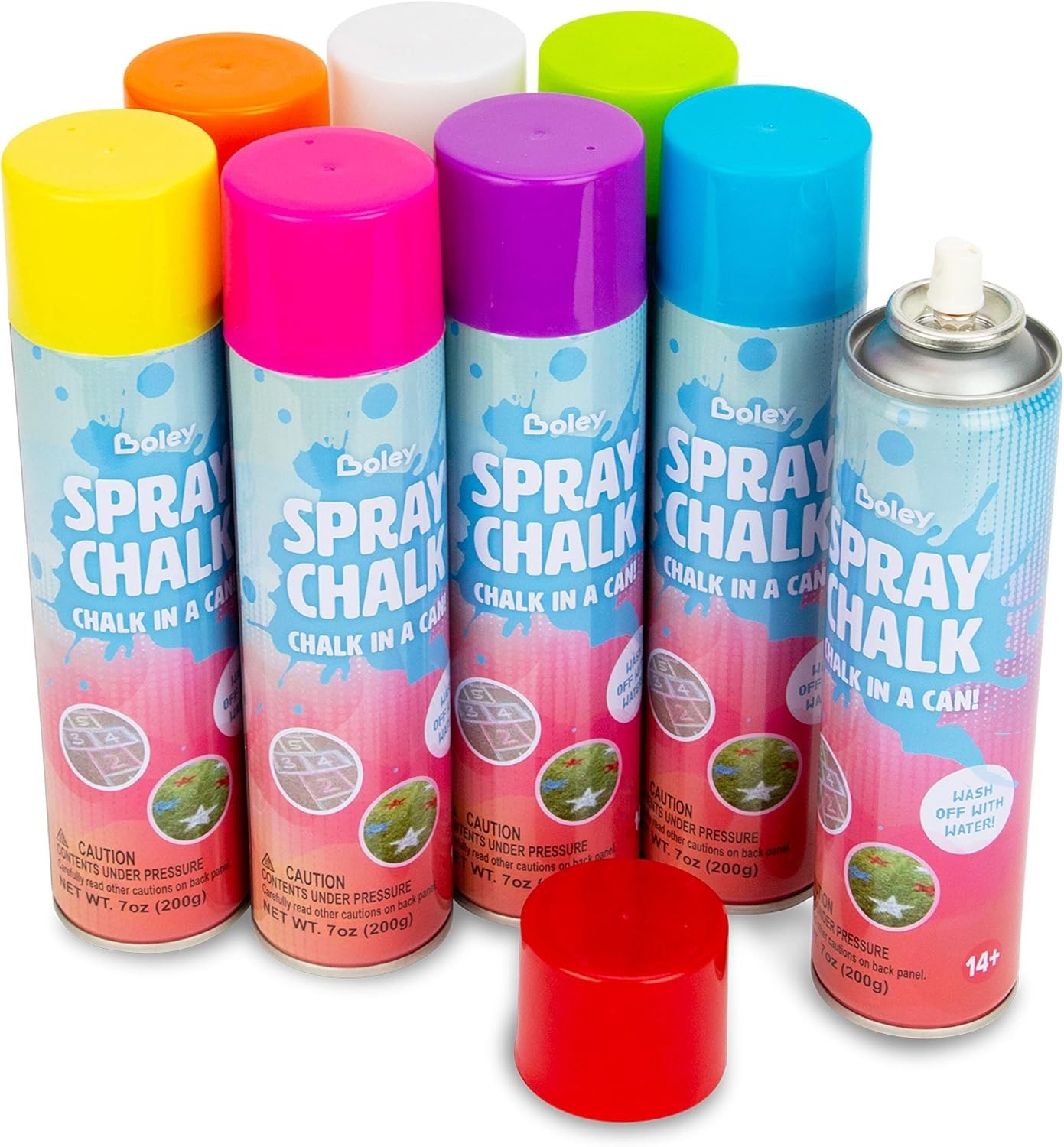 Creative Outdoor Chalk Paint Set – 8 Vibrant Colors