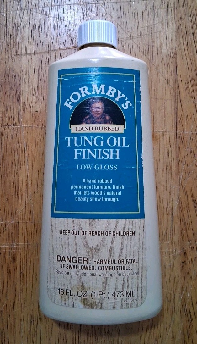 Formby’s Hand Rubbed Tung Oil Finish Low Gloss 16 FL OZ New Old Stock