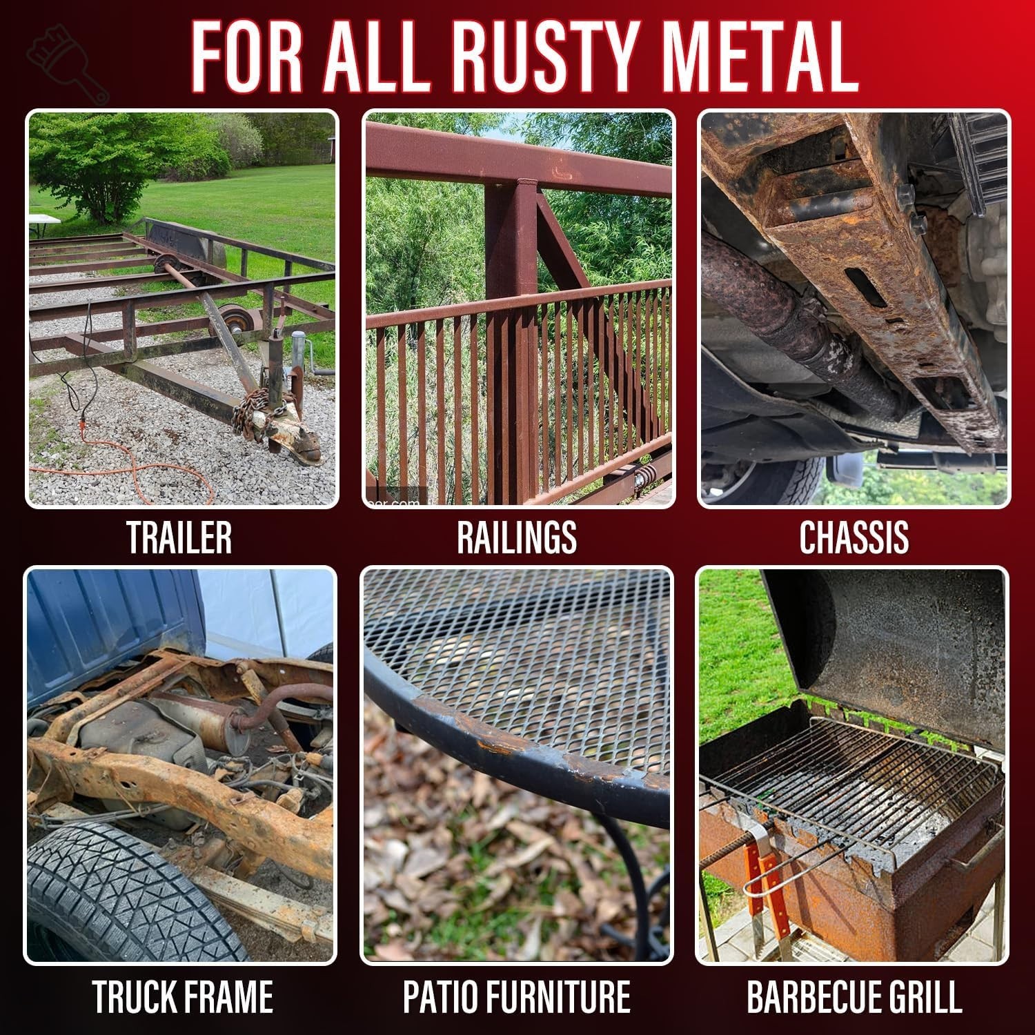 Oil-Based 2-in-1 Rust Primer & Converter – 35 oz Metal Restoration Paint