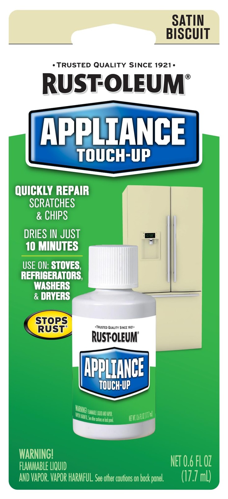 Rust Oleum 0.6 Fl Oz Appliance Touch Up Paint Pack Of 6 Glossy Repair Kit