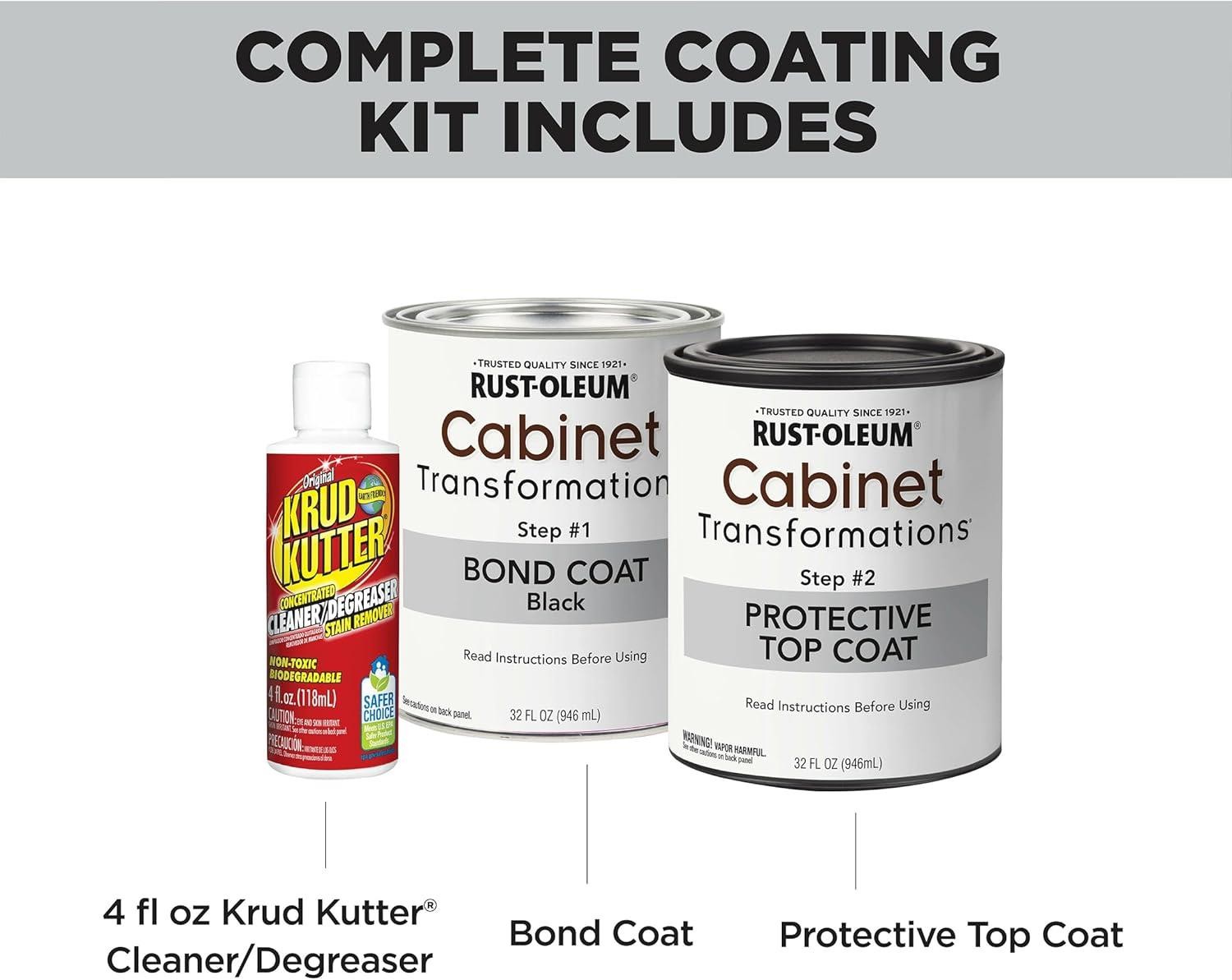 Rust-Oleum Cabinet Transformations Kit, Black, Satin – 392913