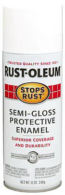Rust-Oleum 7797-830 Stops Rust Spray Enamel, White Semi-Gloss, 12-oz. – Quantity