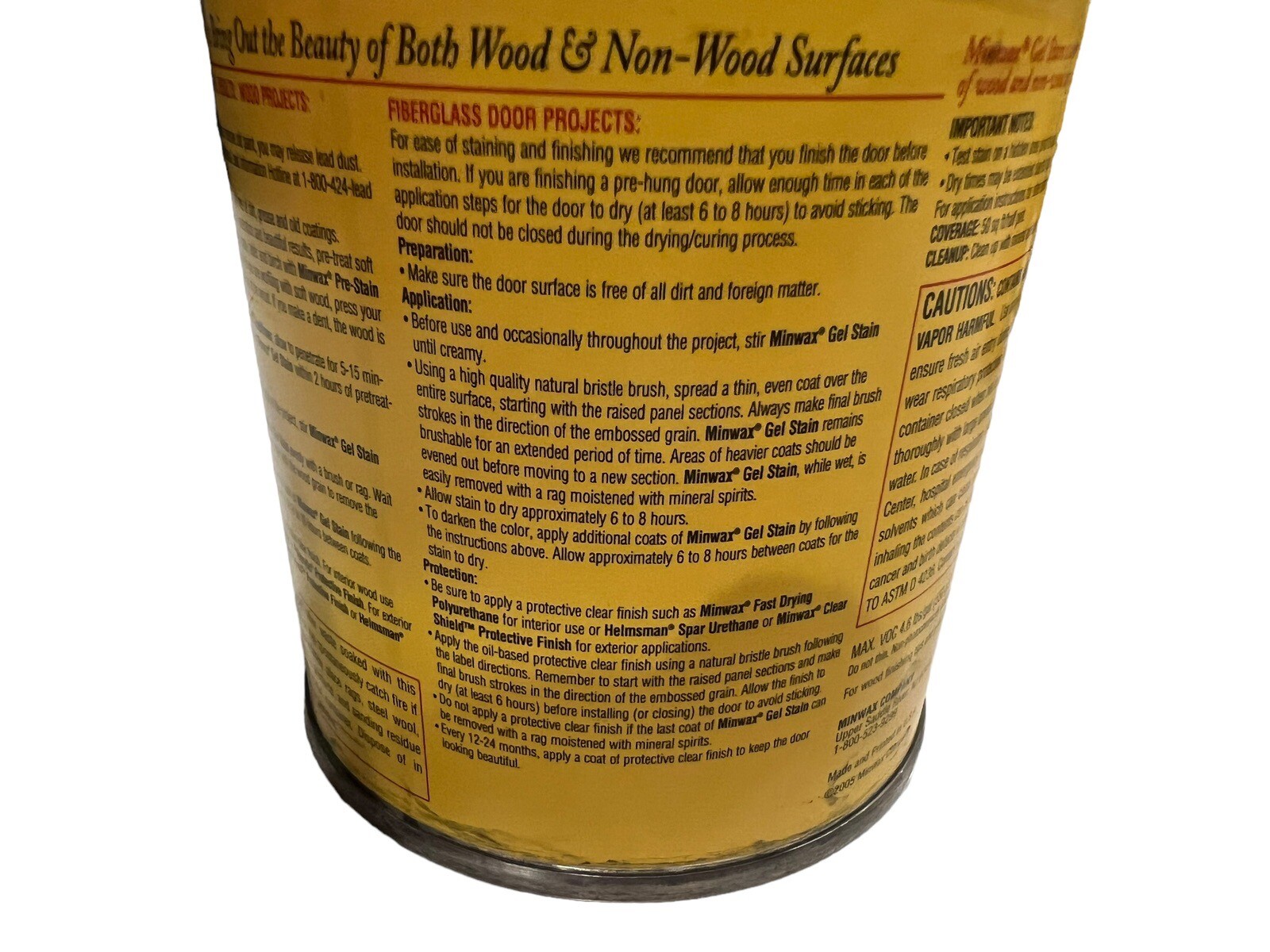 Minwax Gel Stain Cherrywood 8 fl oz 1/2 Pint Sealed Discontinued Hard To Find