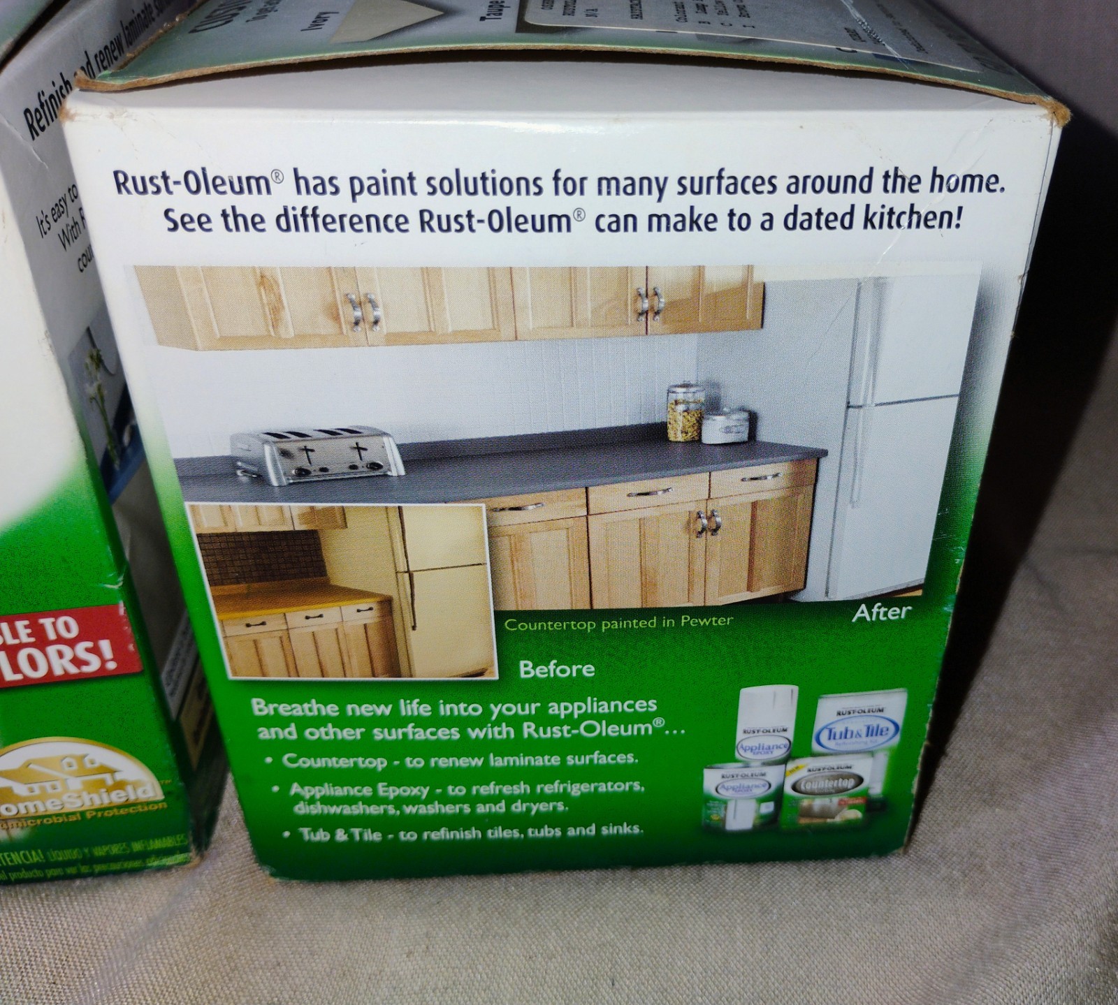 Lot of 2 Rustoleum Specialty Countertop Coating 254853 29 Oz Haystack Tint