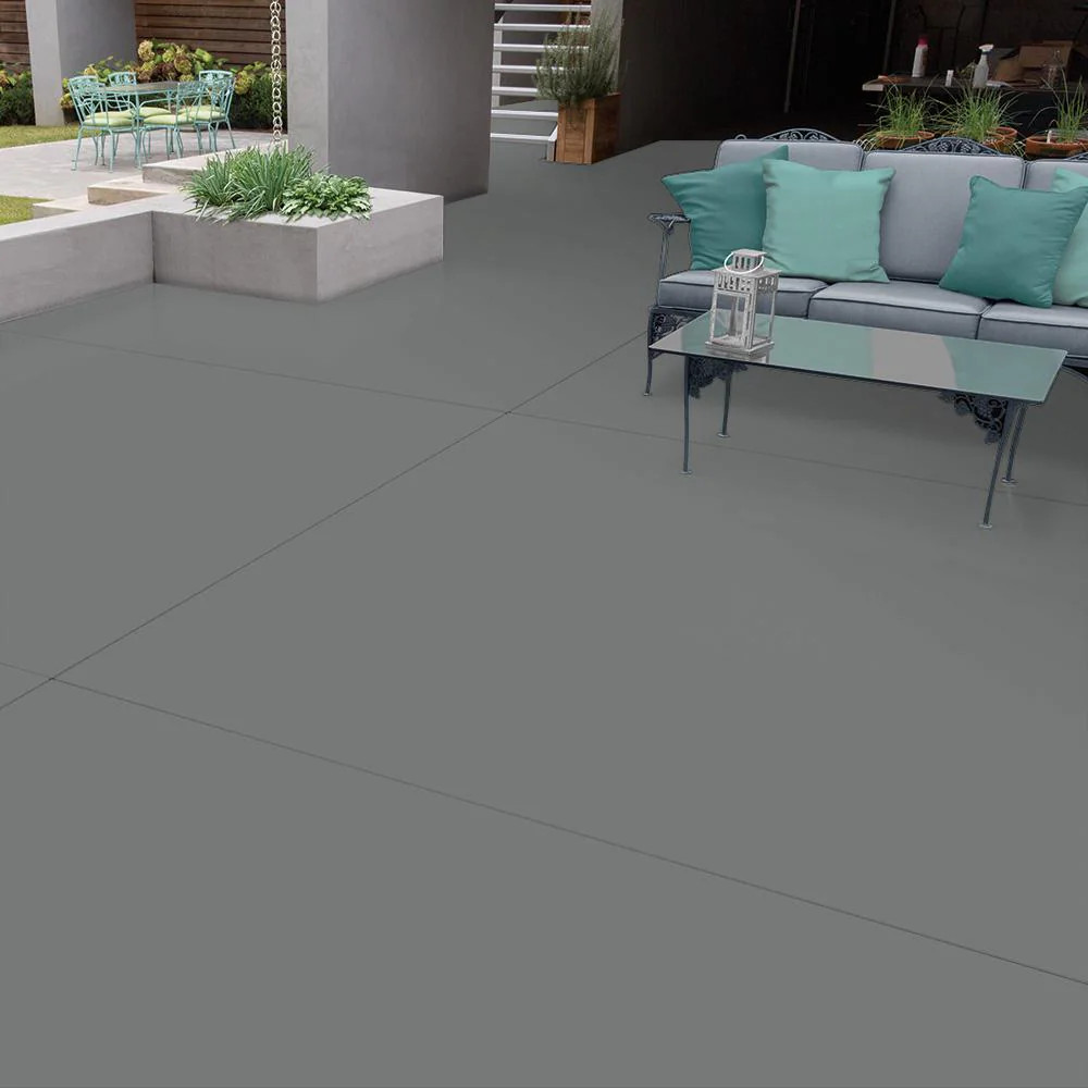 Epoxy Garage Slate Gray Self-Priming Floor Paint Interior Exterior Concrete 5Gal