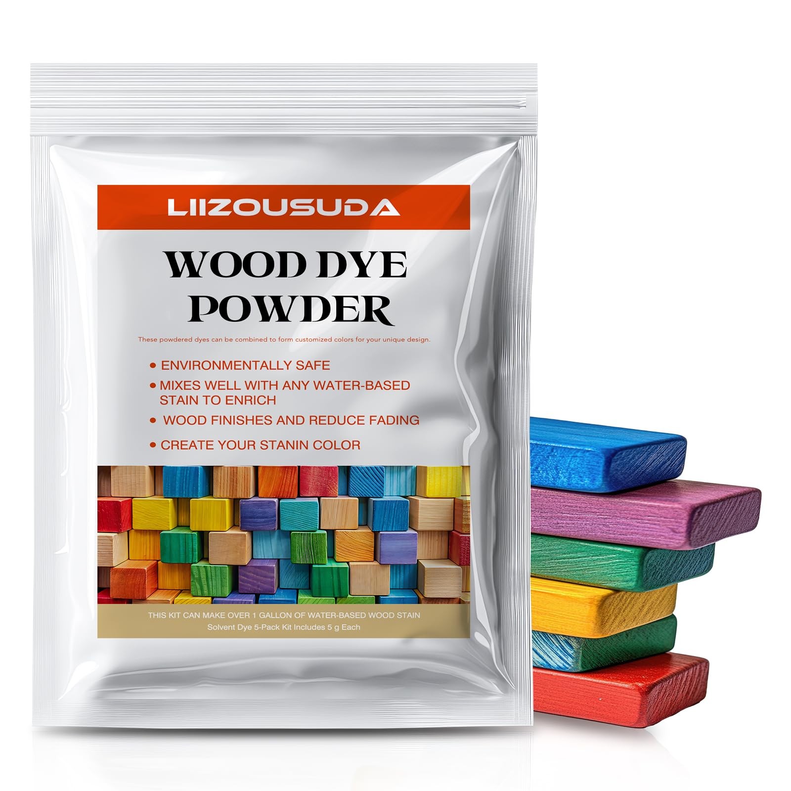 Wood Stain Powdered Solvent – Wood Dye – Indoor and Outdoor Furniture and Mor