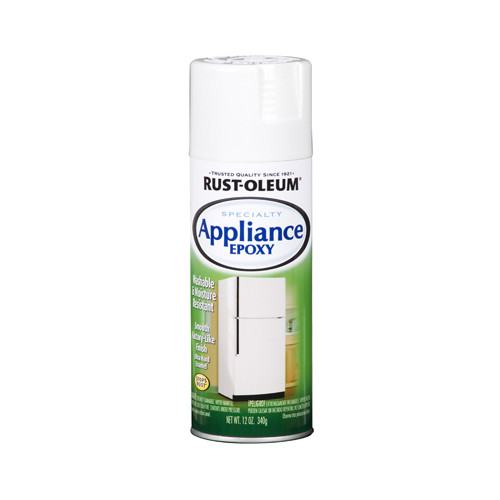 Rust-Oleum 7881-830 Appliance Spray Enamel, Gloss, White, 12-oz. – Quantity 6