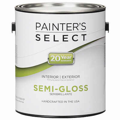 Painter’s Select CPSGP-GL Acrylic Latex Paint, Interior/Exterior, Semi-Gloss