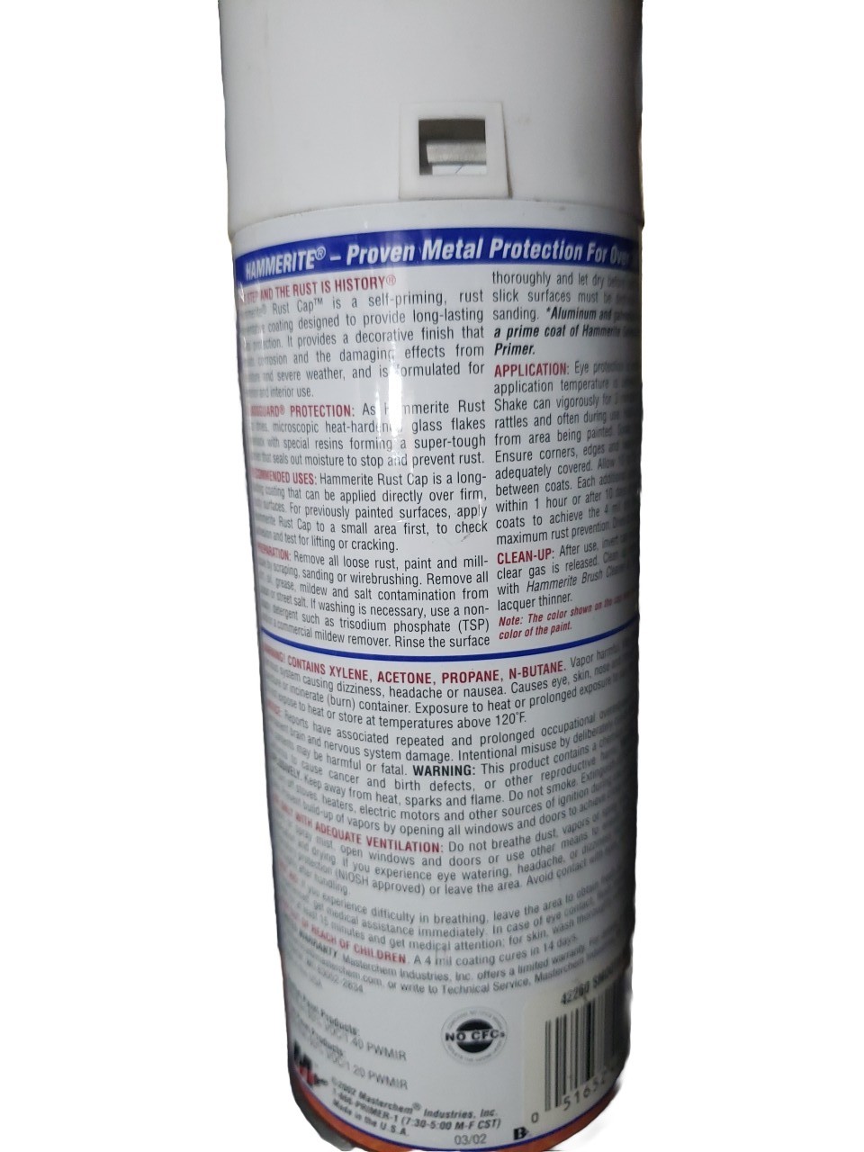 Hammerite Rust Cap 42260 Smooth White Finish 12 Oz New
