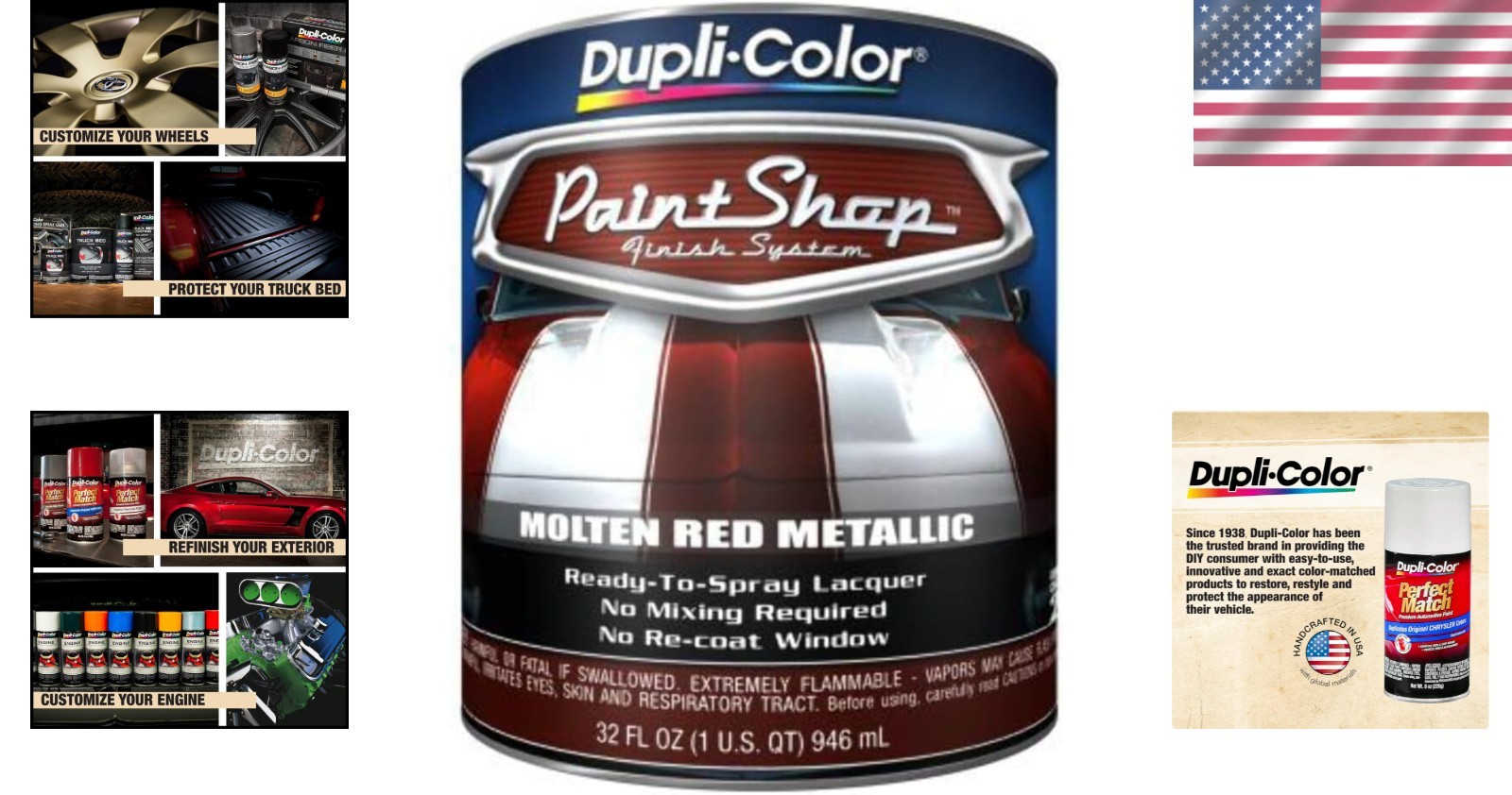 Automotive Base Coat Paint – Molten Red Metallic