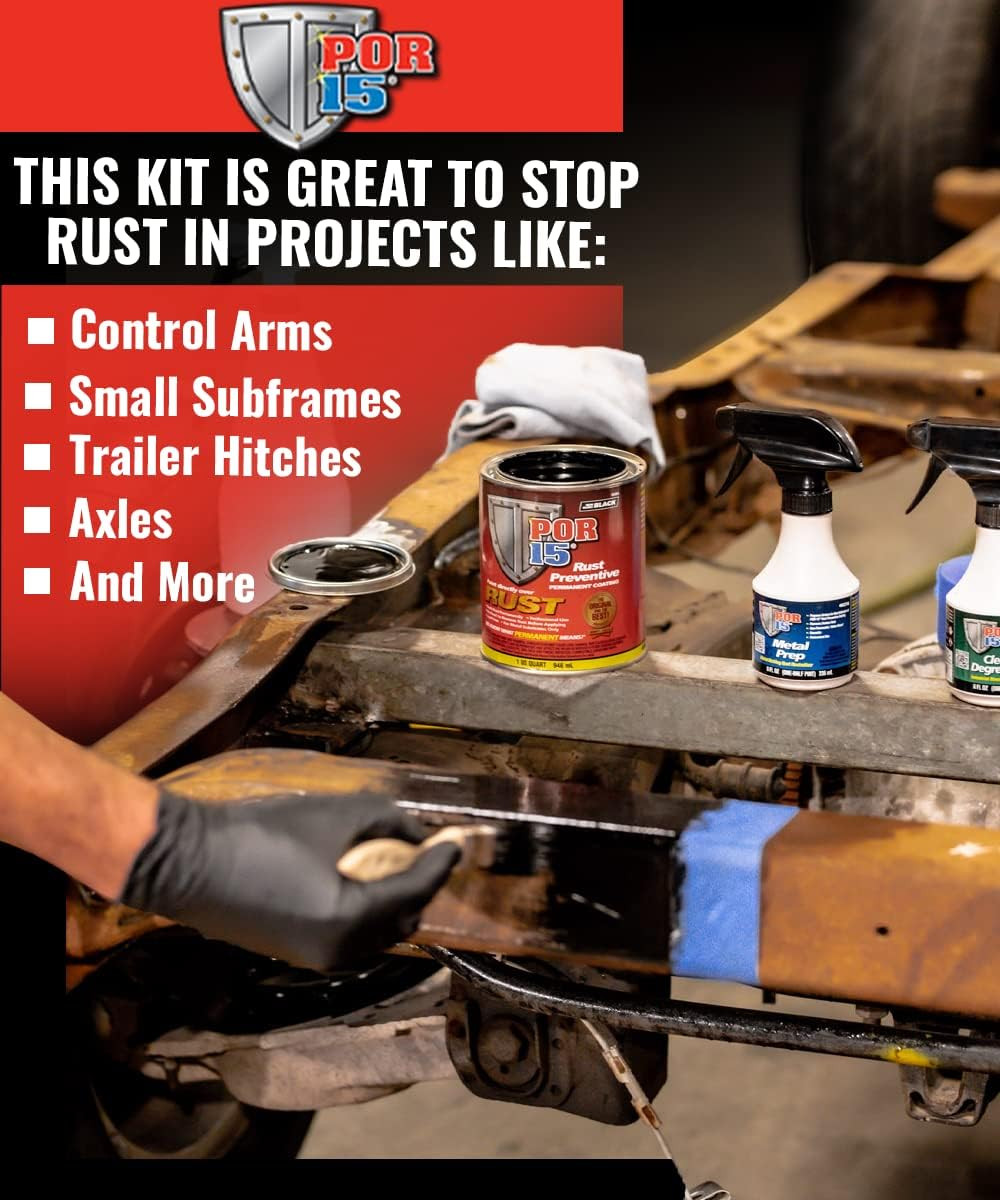 Stop Rust Kit – Gloss Black – Complete 3 – Step Rust Preventive System |