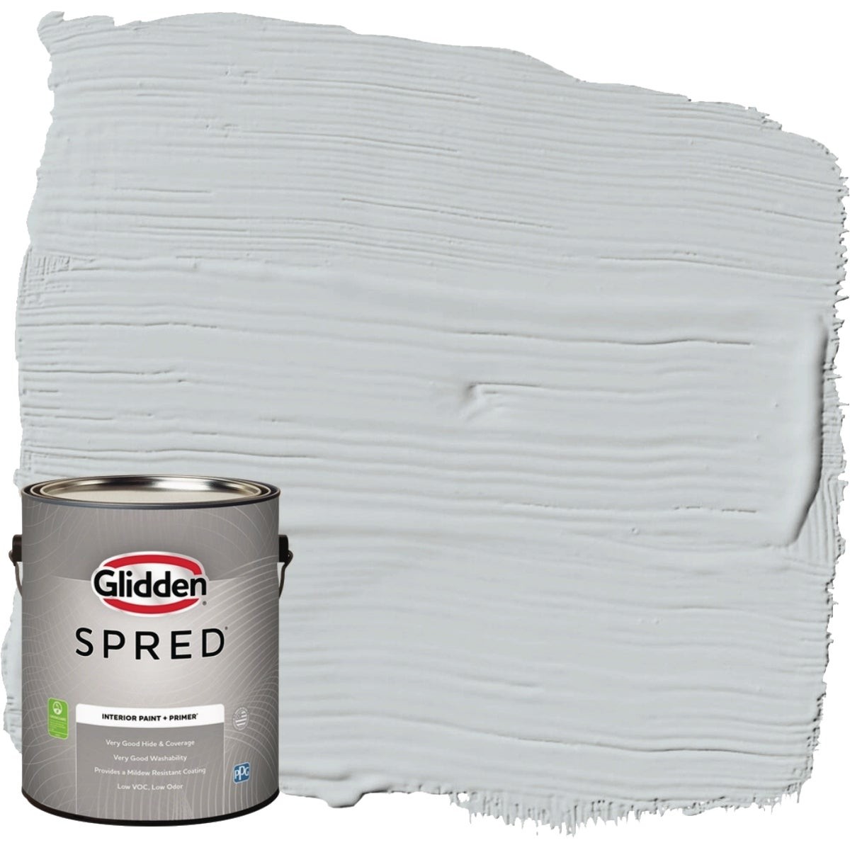 Glidden Spred Interior Grab-N-Go Paint + Primer Eggshell Paint, Ghost Whisperer,