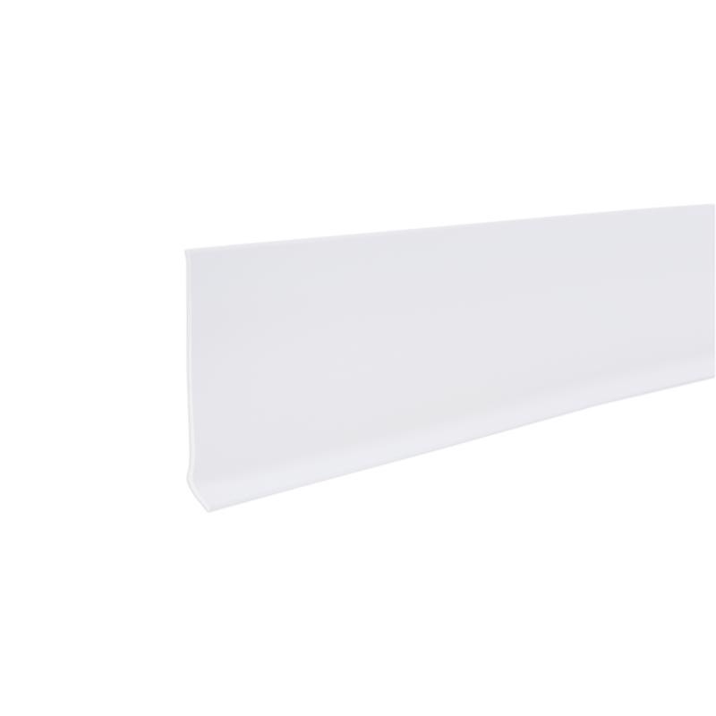 M-D Building Products 4 in. H X 0.08 in. W X 20 ft. L Self-Stick Snow White Viny