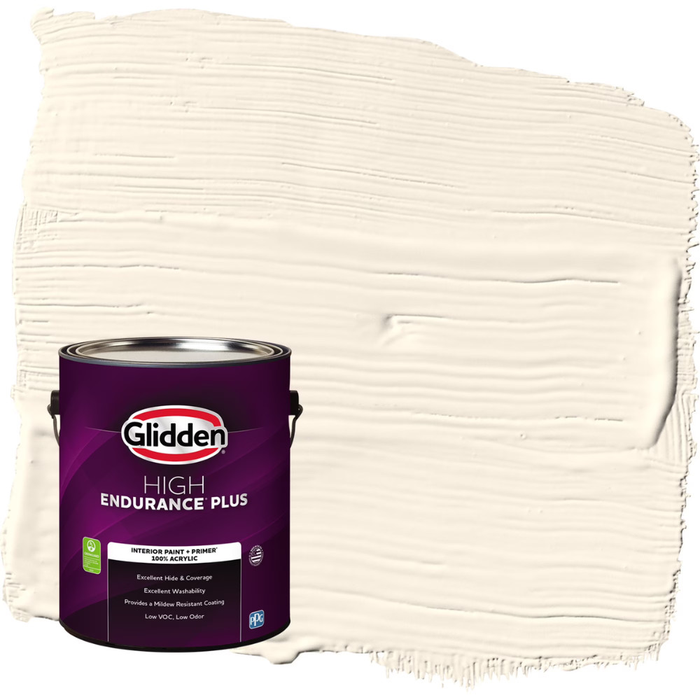 Glidden HEP Interior Paint Primer, Country White/Off-White, Flat Finish, 1 Gal