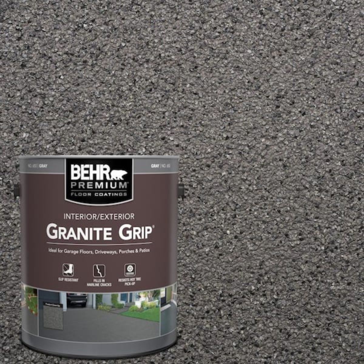 Concrete Floor Coating Granite Grip Garage Driveway Patio Decorative Interior