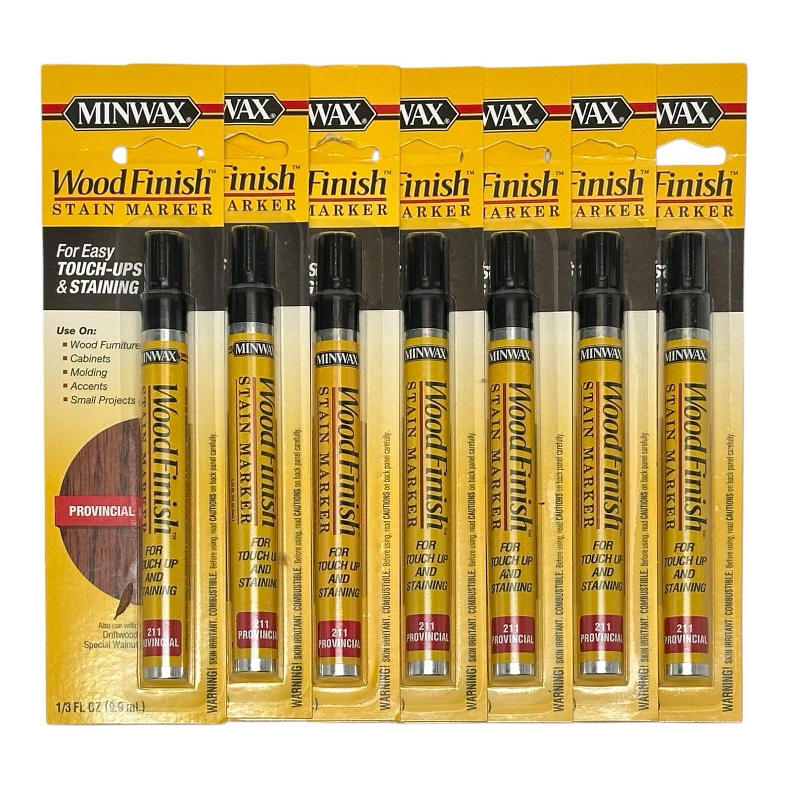 MINWAX WOOD FINISH STAIN MARKER PROVINCIAL – LOT OF 7