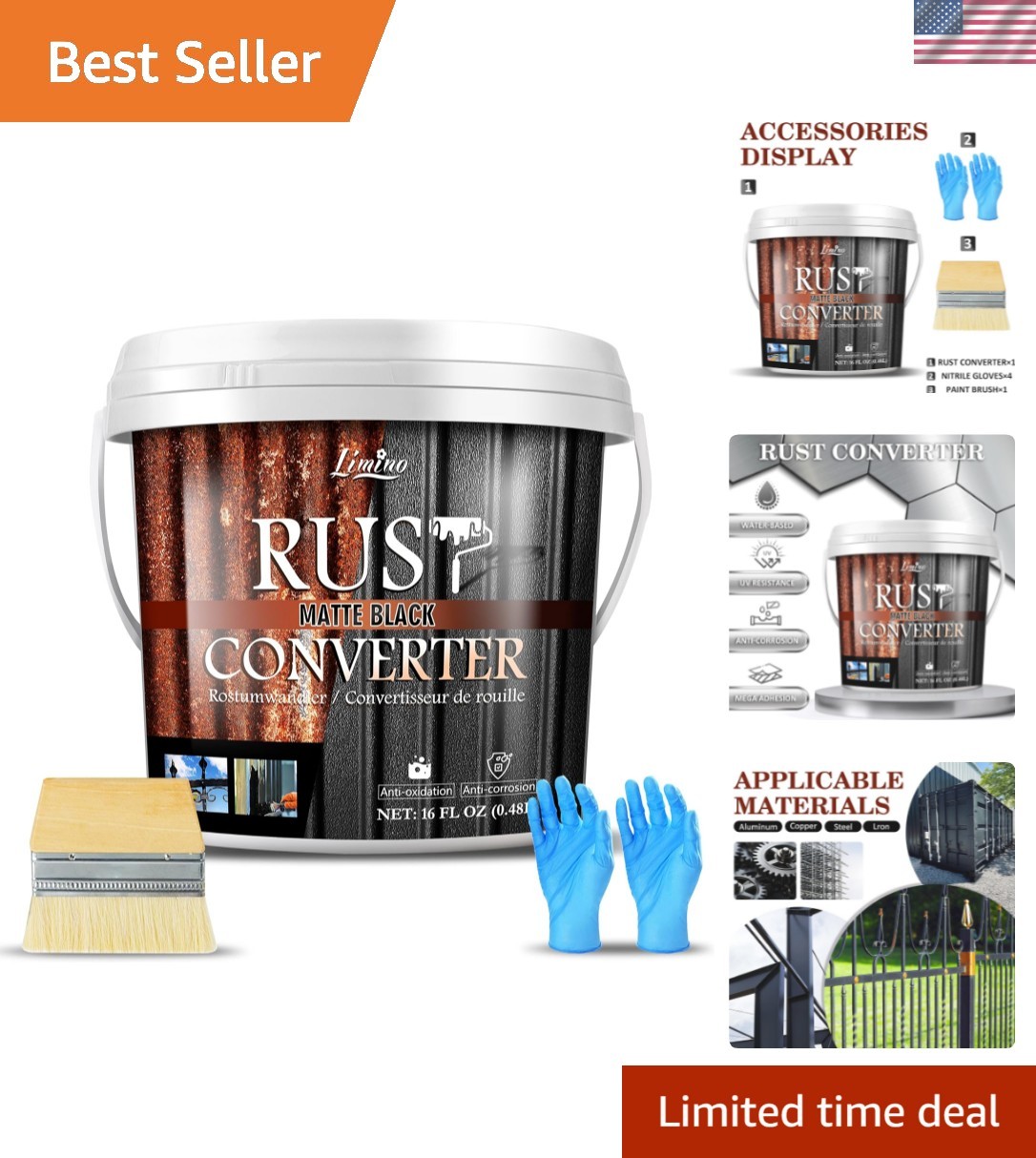 Rust Converter for Meta – Back Meta Primer and Rust Remover, Reformer ＆ Encap…