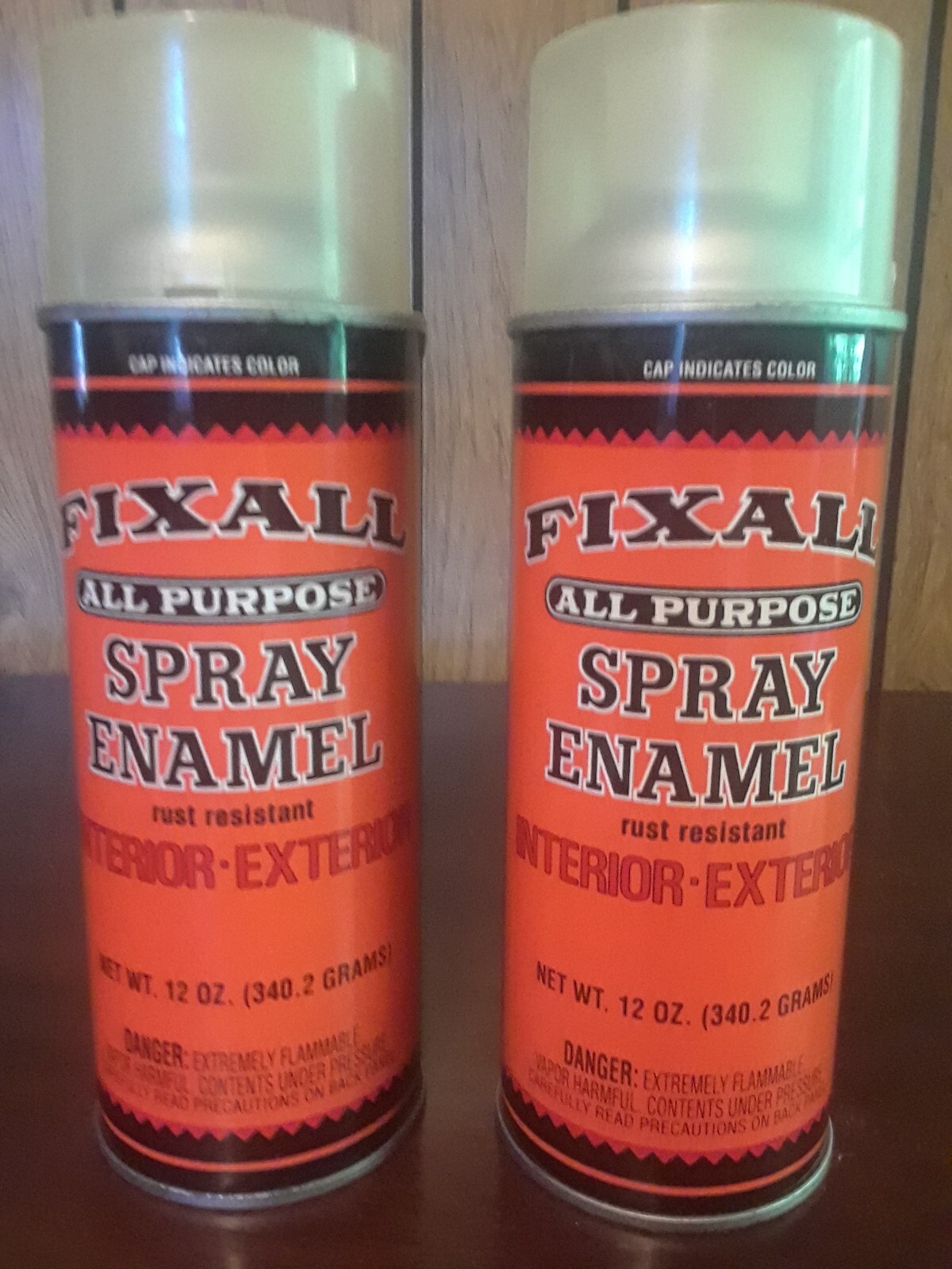 Clear Enamel Spray Paint, Aerosol 12 Oz. Cans — 2 Pack