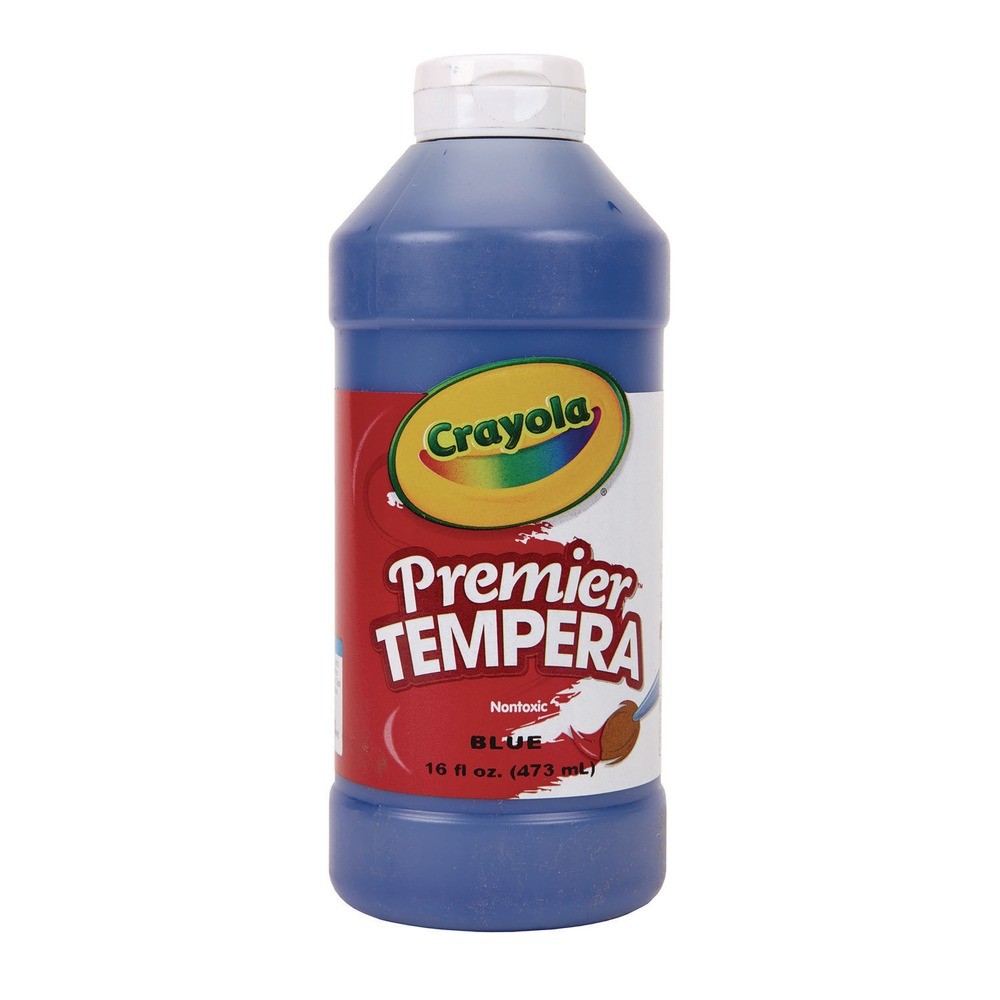 Crayola 541216042 16 oz Premier Tempera Paint – Blue New