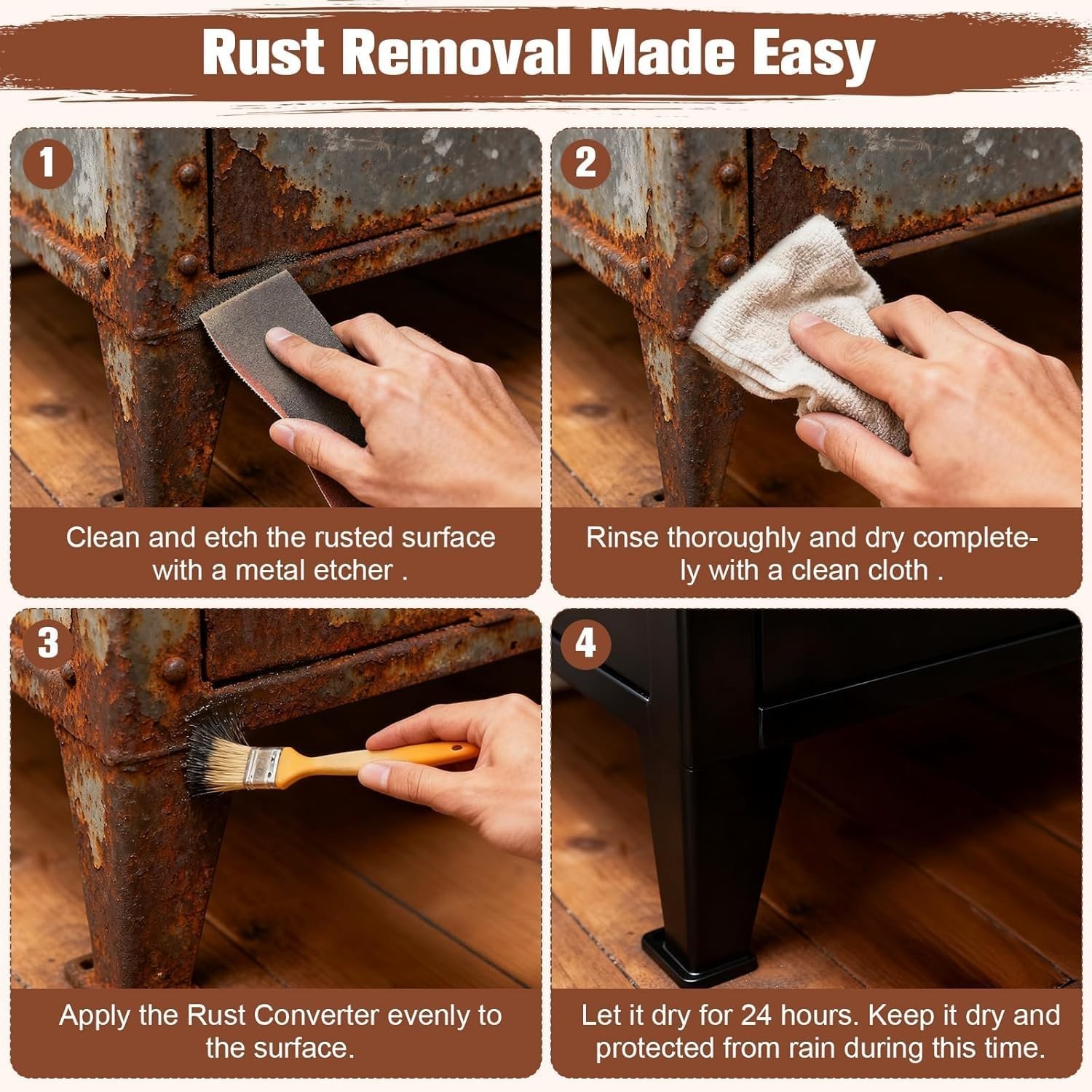 Anti-Rust Coating & Primer: 2-in-1 Formula for Automotive & Marine Use, 70.5 oz