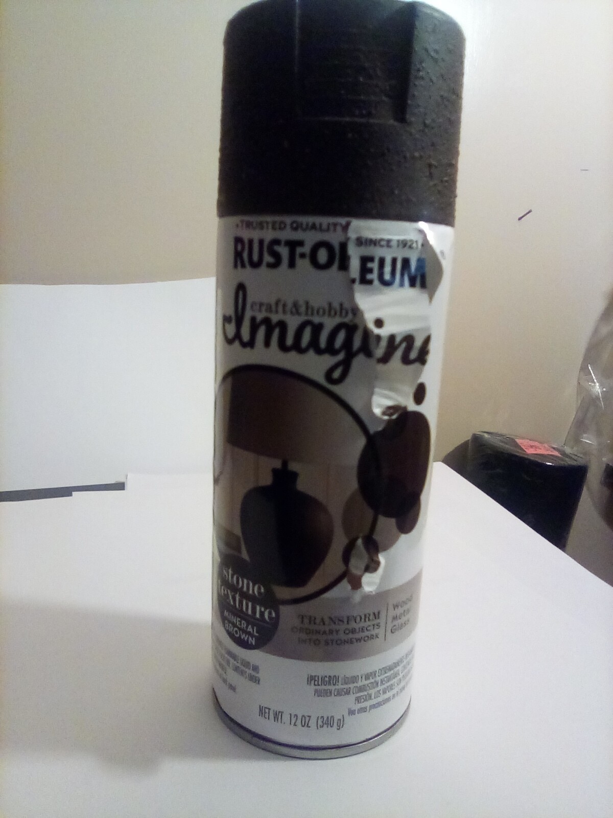 RustOleum 354033 Imagine Stone Texture Spray, 12 oz, Mineral Brown FREE SHIPPING