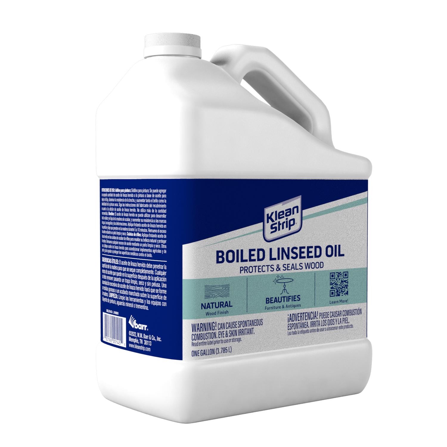 Klean Strip Transparent Clear Boiled Linseed Oil 1 Gal. (Pack Of 4)