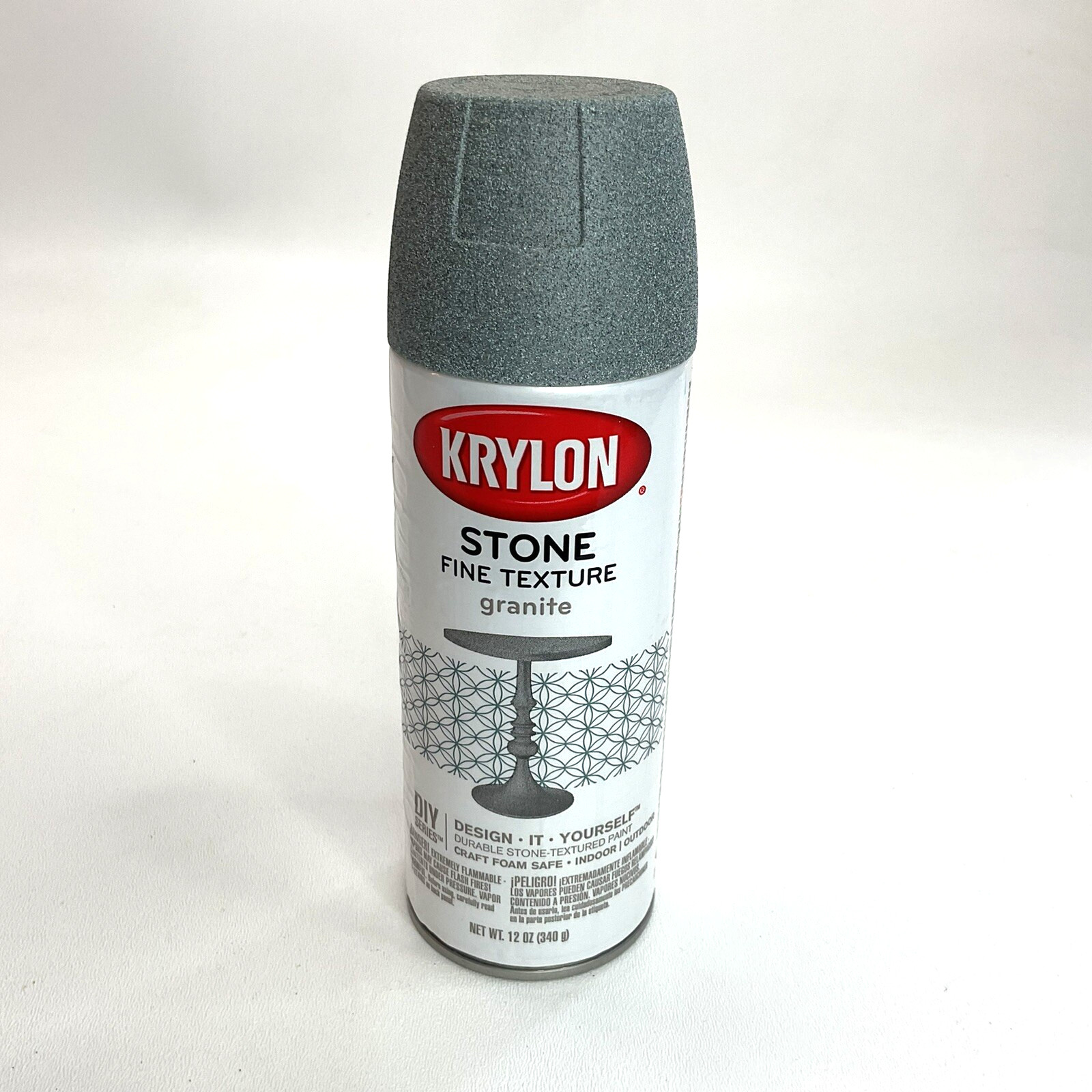 Krylon Stone Fine Texture Finish Spray Paint Granite Color 12 oz NEW #3700…