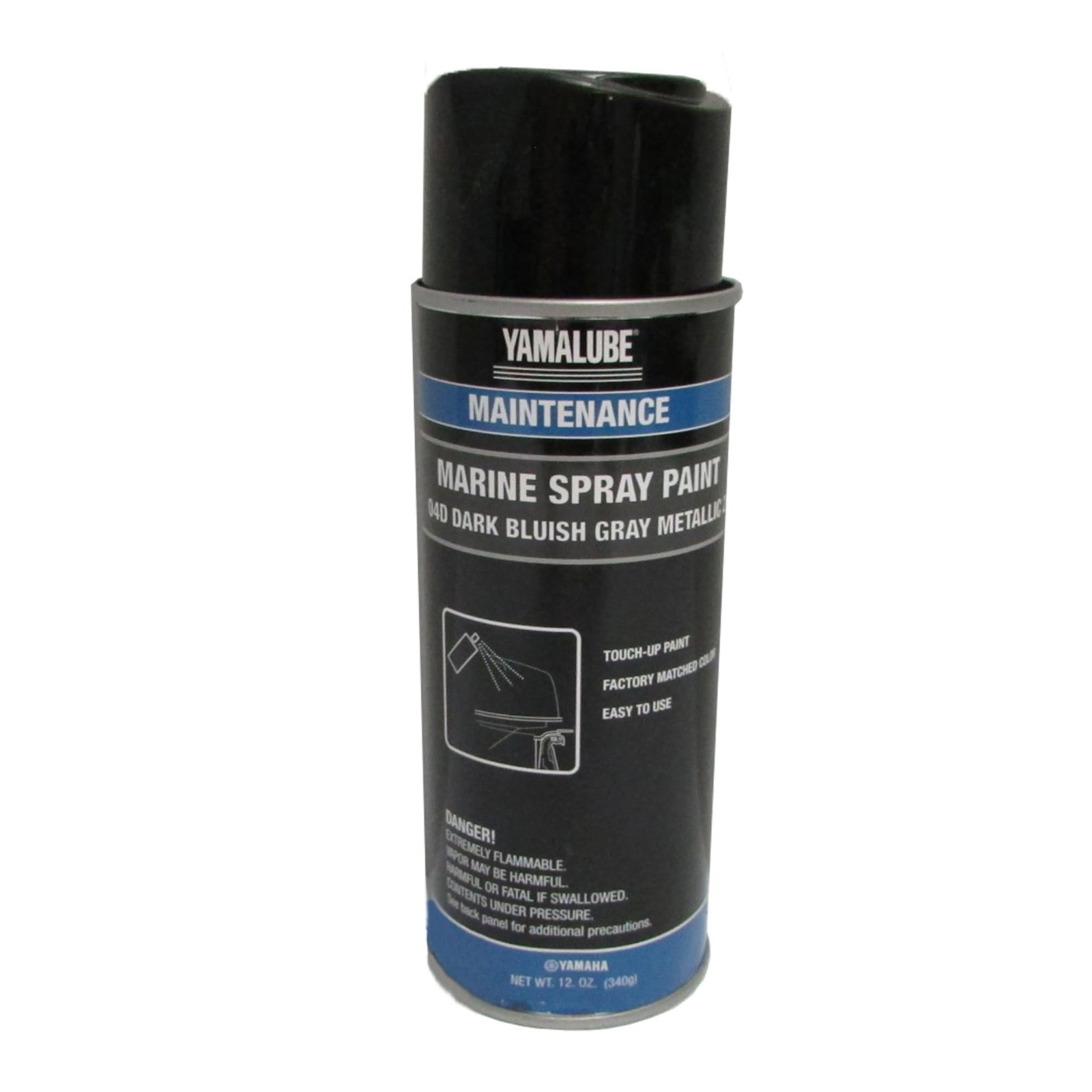 Marine Spray Paint Dark Bluish Grey Metallic 12 oz Can OEM Yamalube ACC-MRNPA…