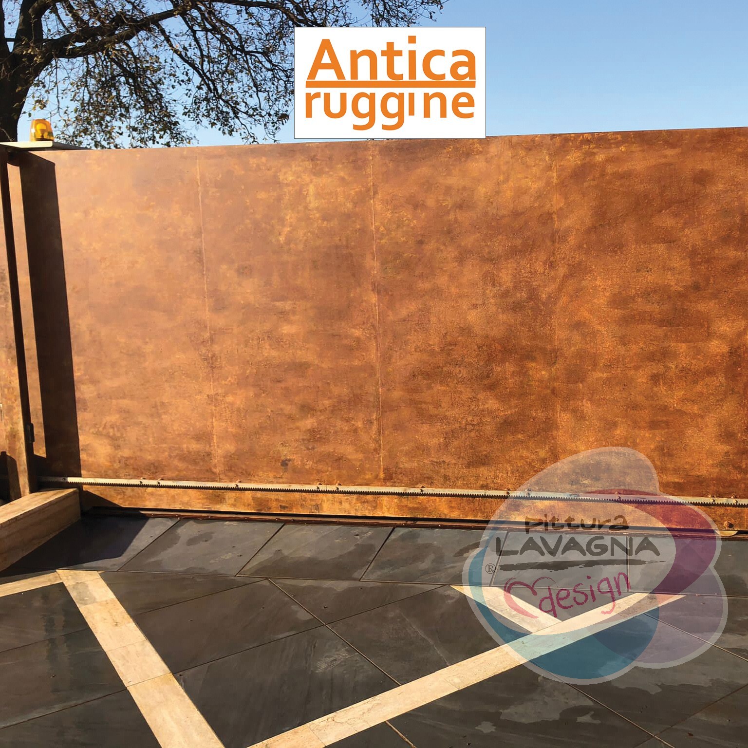 Corten Rust Effect Wall Paint Kit – Activator Bottom and Finish 2.5 m²