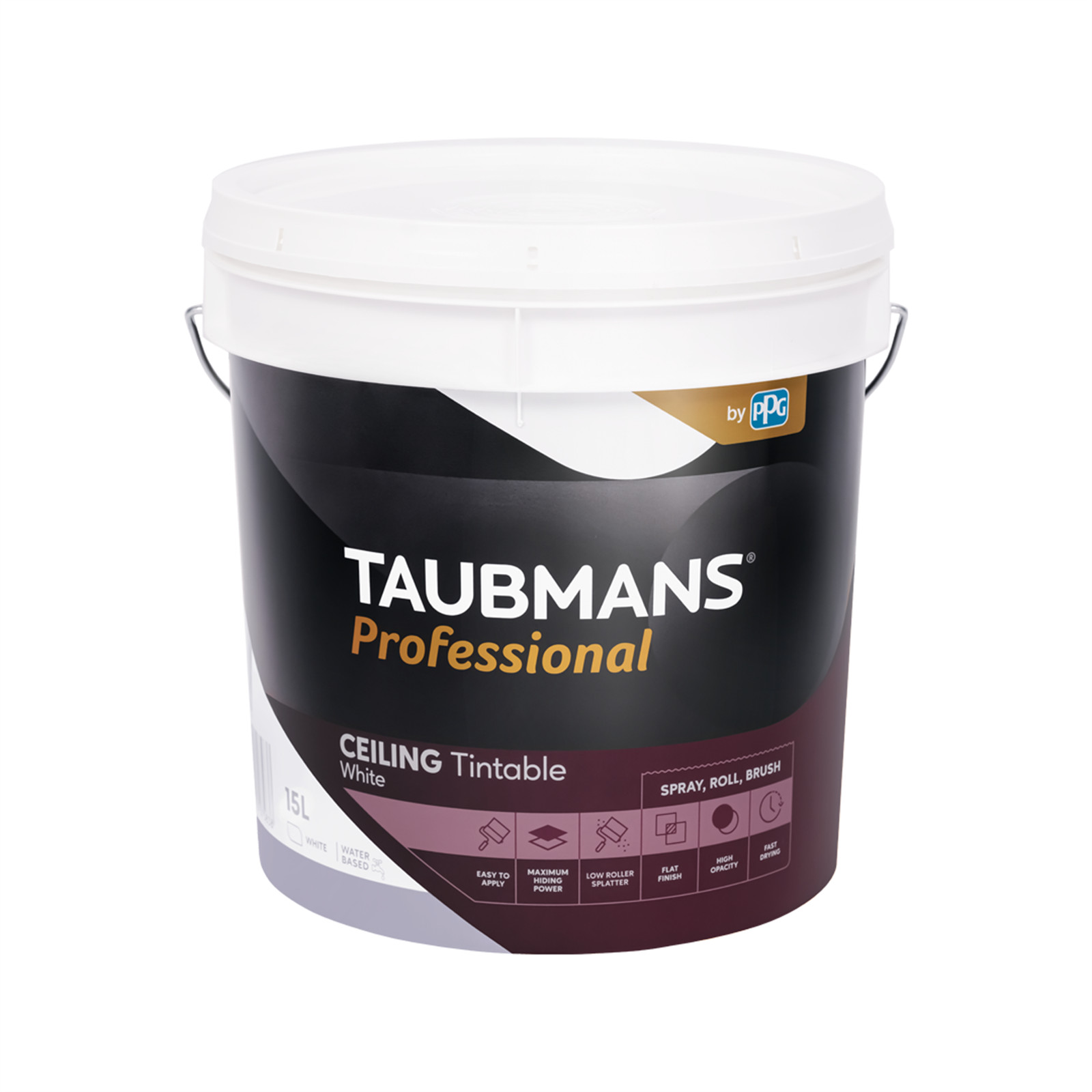 Taubmans Professional White Ceiling Paint – 15L