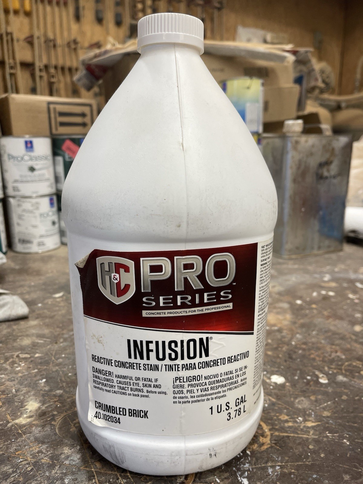 H&C Infusion Pro Series Reactive Acid Concrete Stain/ Crumbled Brick / Gallon