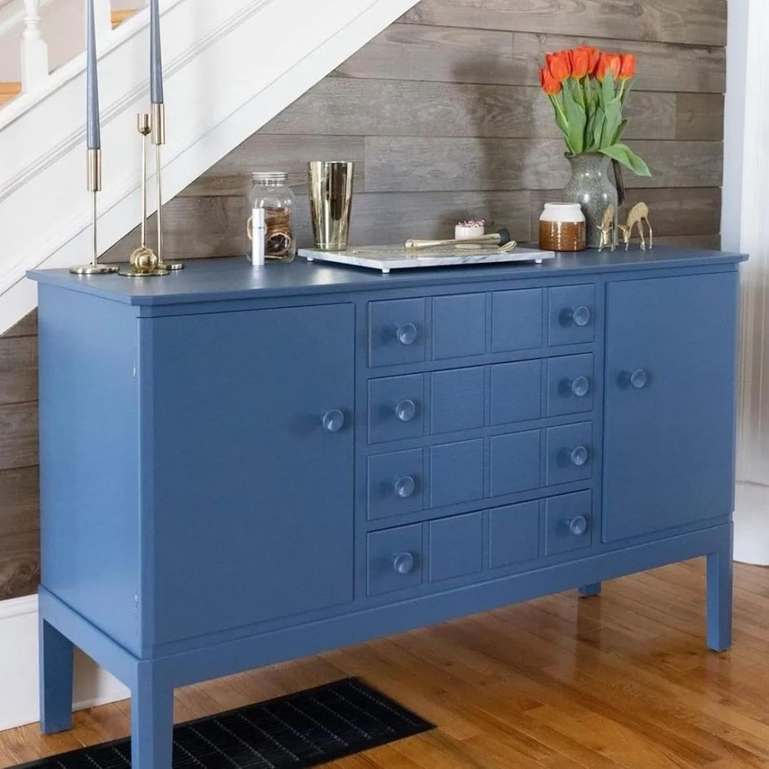 Cabinet Makeover Kit with Paint and Tools for Cabinets, Countertops, Furniture a
