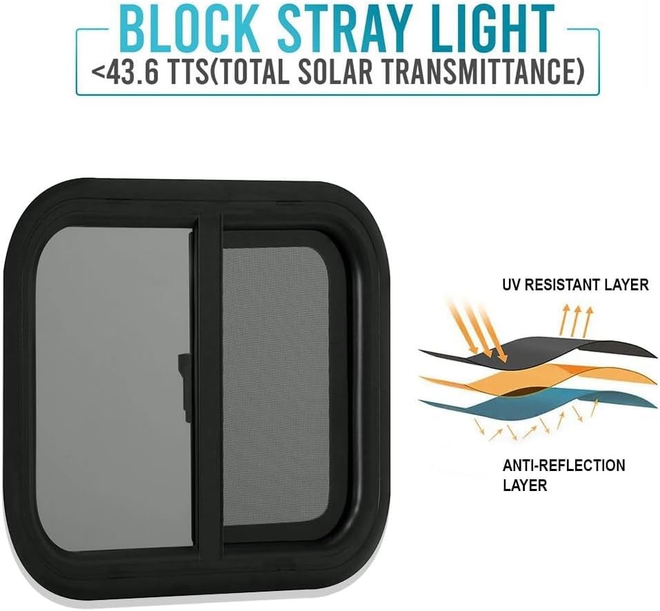 Pro Flex Rv Window Horizontal Slide 20 W X 15 H Thick 5 Mm Tempered