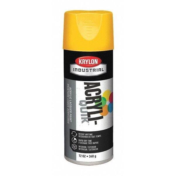 Krylon Spray Paint, Daisy Yellow, Gloss, Solvent, 12 oz K01813A07