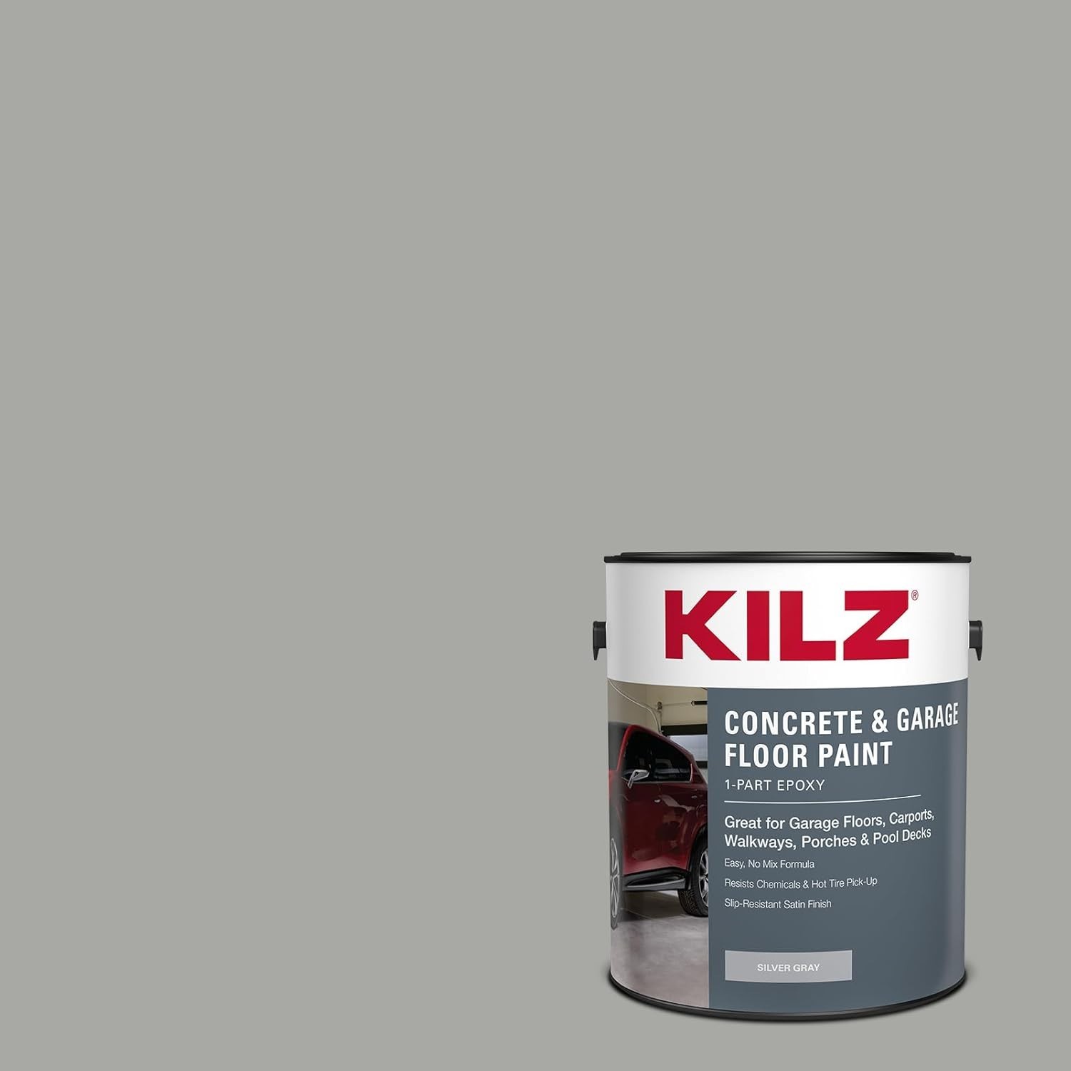 Slip-Resistant Epoxy Acrylic Concrete Paint for Porches, Driveways, Pool Decks