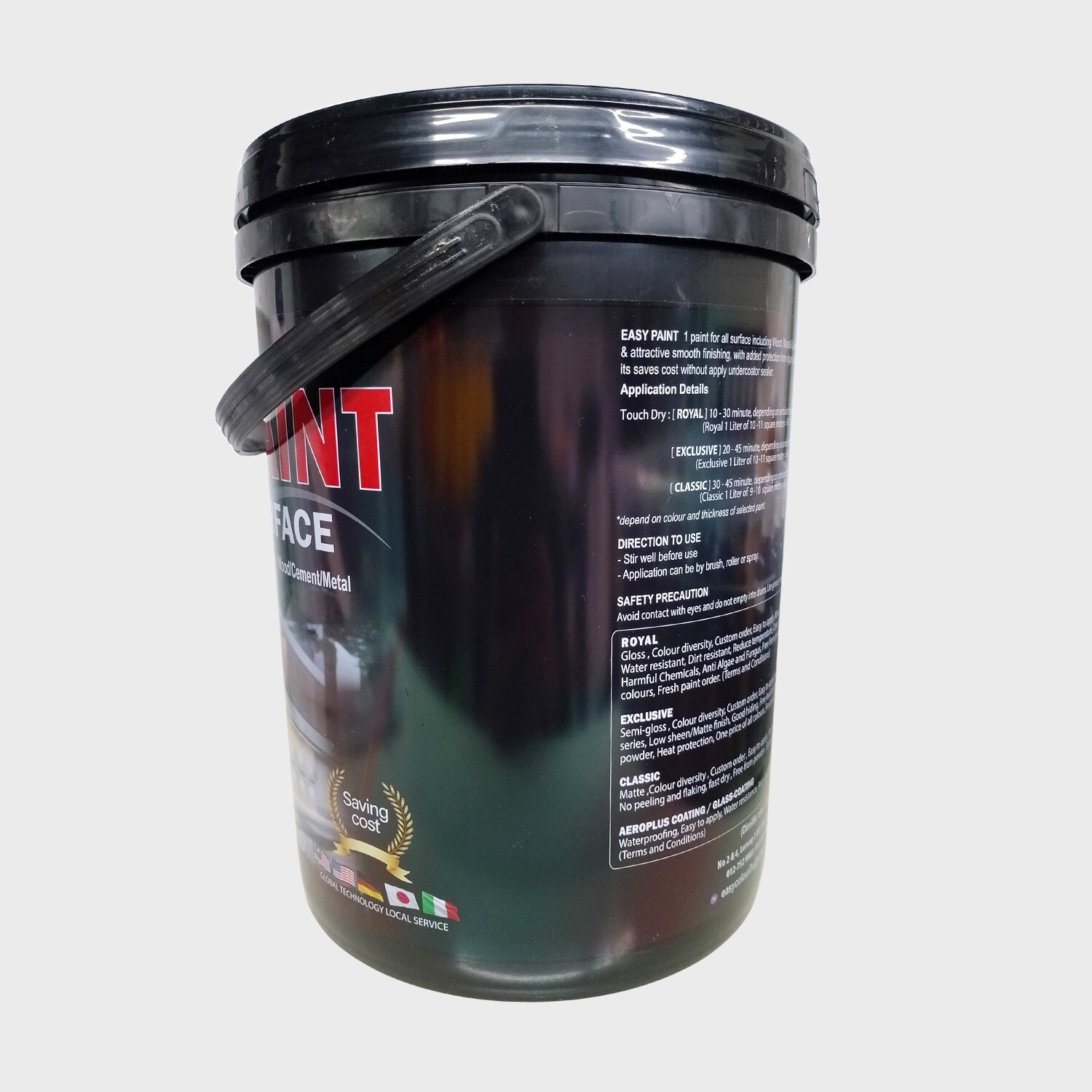 Wind Ice, Easy Paint 5L/1.3gal – Mid Sheen (Interior Wall) JS08 Off White Shade