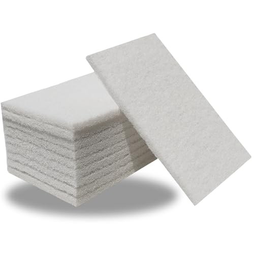 10 Pack 6″ x 9″ Superfine General Purpose Scuff Pads for White -2000 Grit