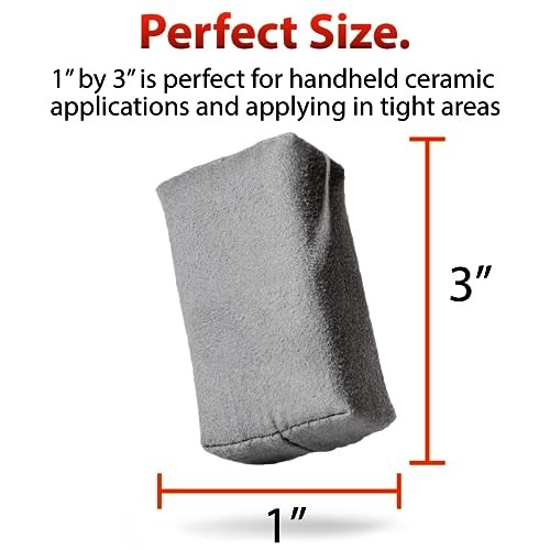 Suede Applicator (2 Pack) – Car Detailing Sponge, Use with Ceramic Spray,