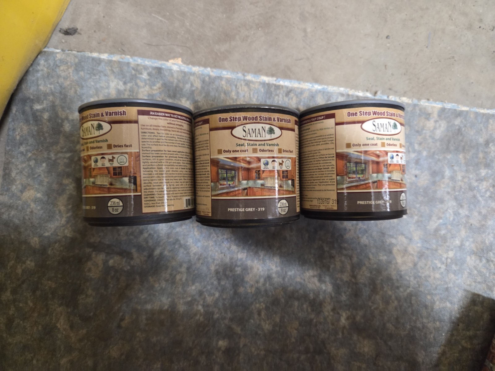 Saman Prestige Grey 319 8 oz 2 cans
