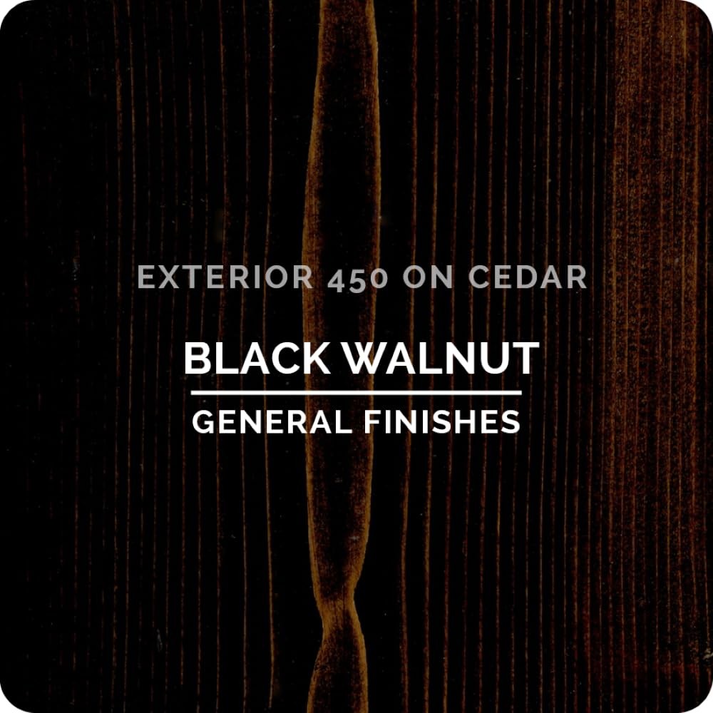 Exterior 450 Water Based Wood Stain, 1 Quart, Black Walnut
