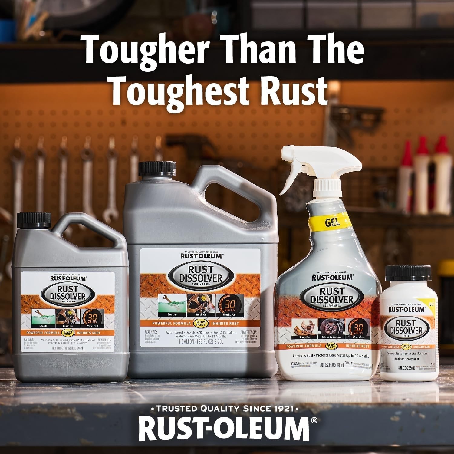 Rust Dissolver Jelly Heavy Duty Corrosion Remover for Metal 8 oz