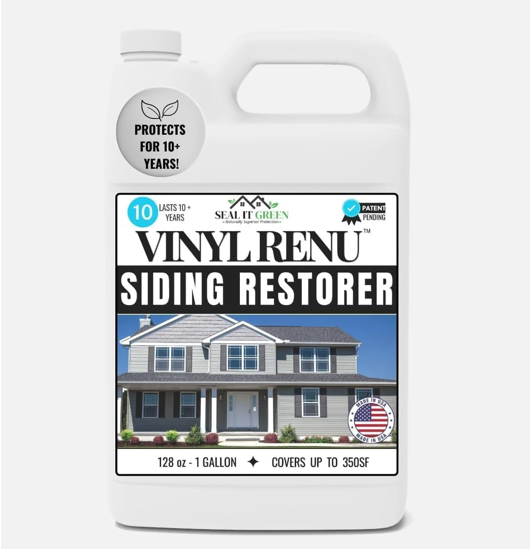 Vinyl Renu Siding Restorer Kit – Restores Color & Protects for 10+ Years