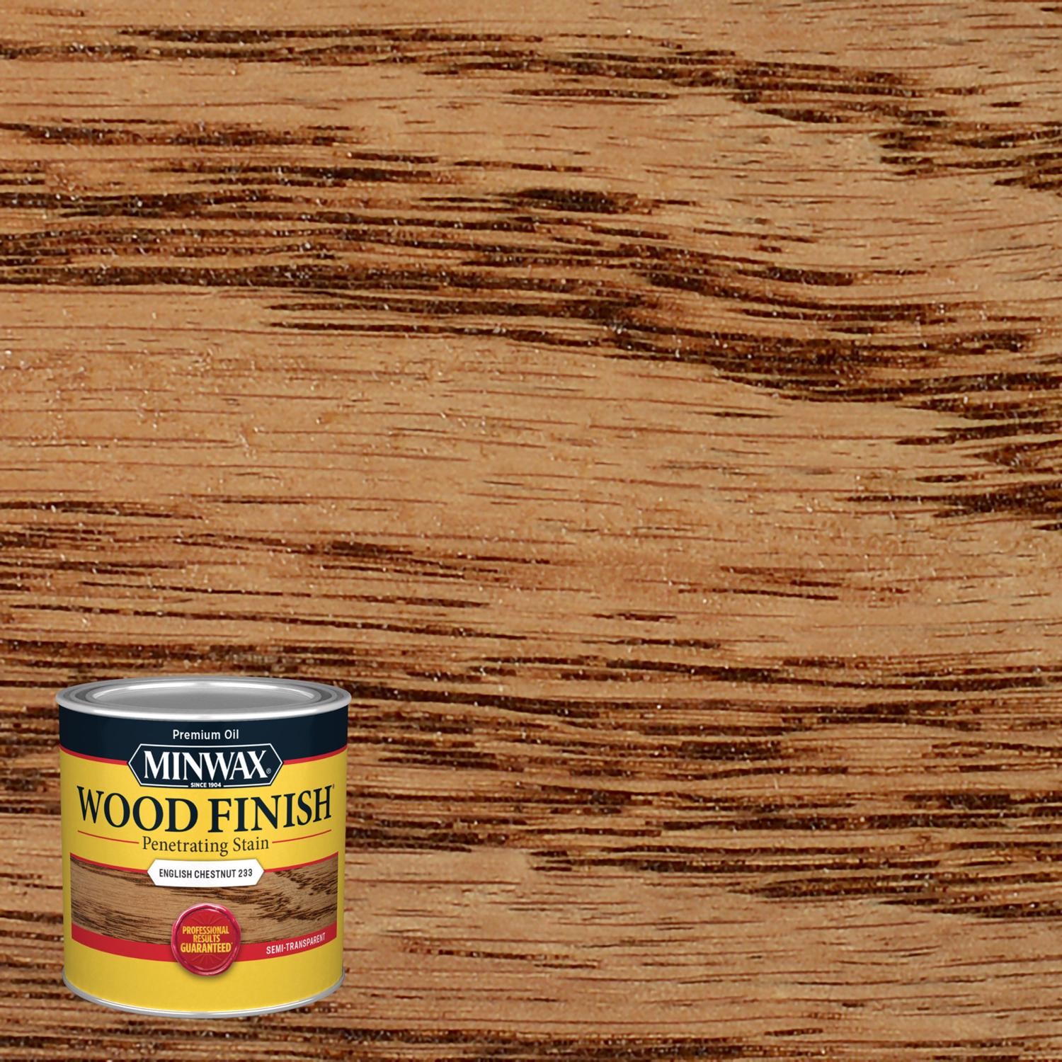 Minwax Wood Finish Semi-Transp Eng Chestnut Oil-Based Penetrating Wood (PACK-4)