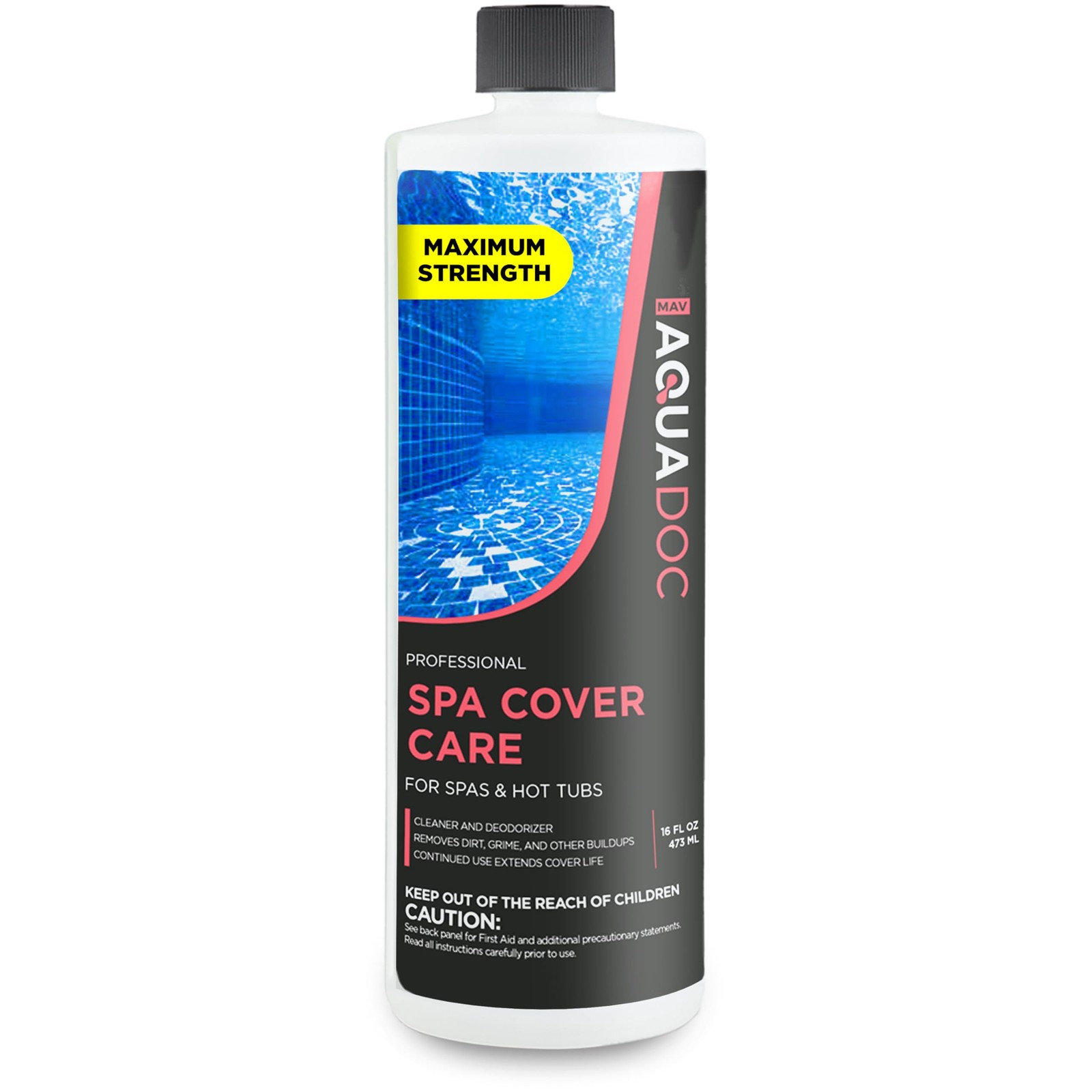 AquaDoc Hot Tub Cover Protector – Spa Cleaner and Protectant for White