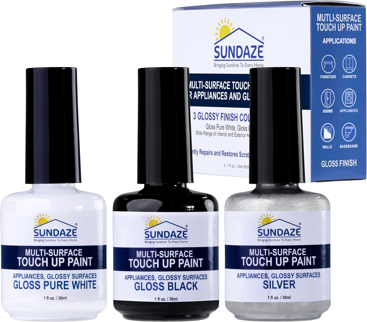 Gloss Appliance Touch-Up Paint Pen Kit – Stove, Refrigerator, Washer, Dryer Touc