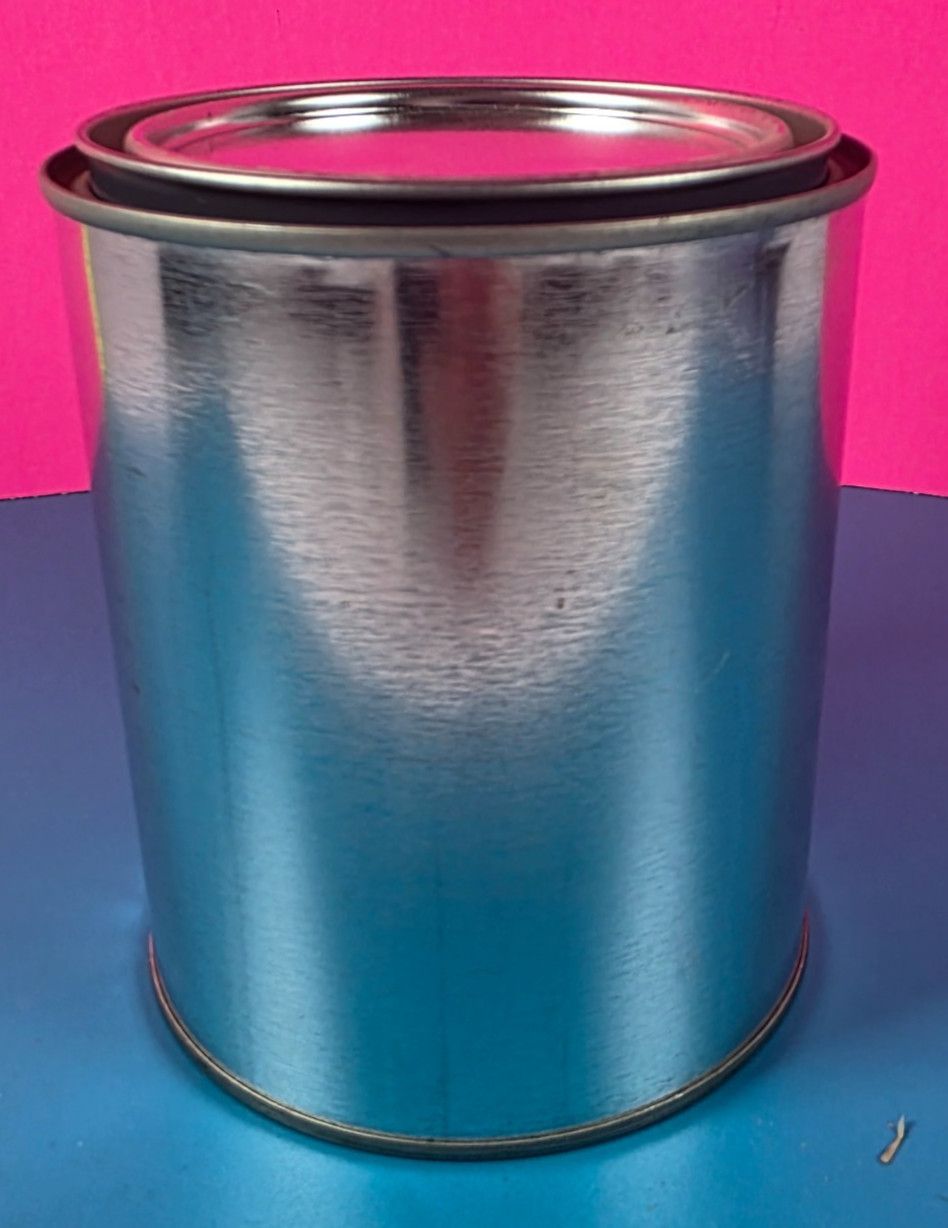 Empty Paint Can Pint Round w/Lid Paints Coatings