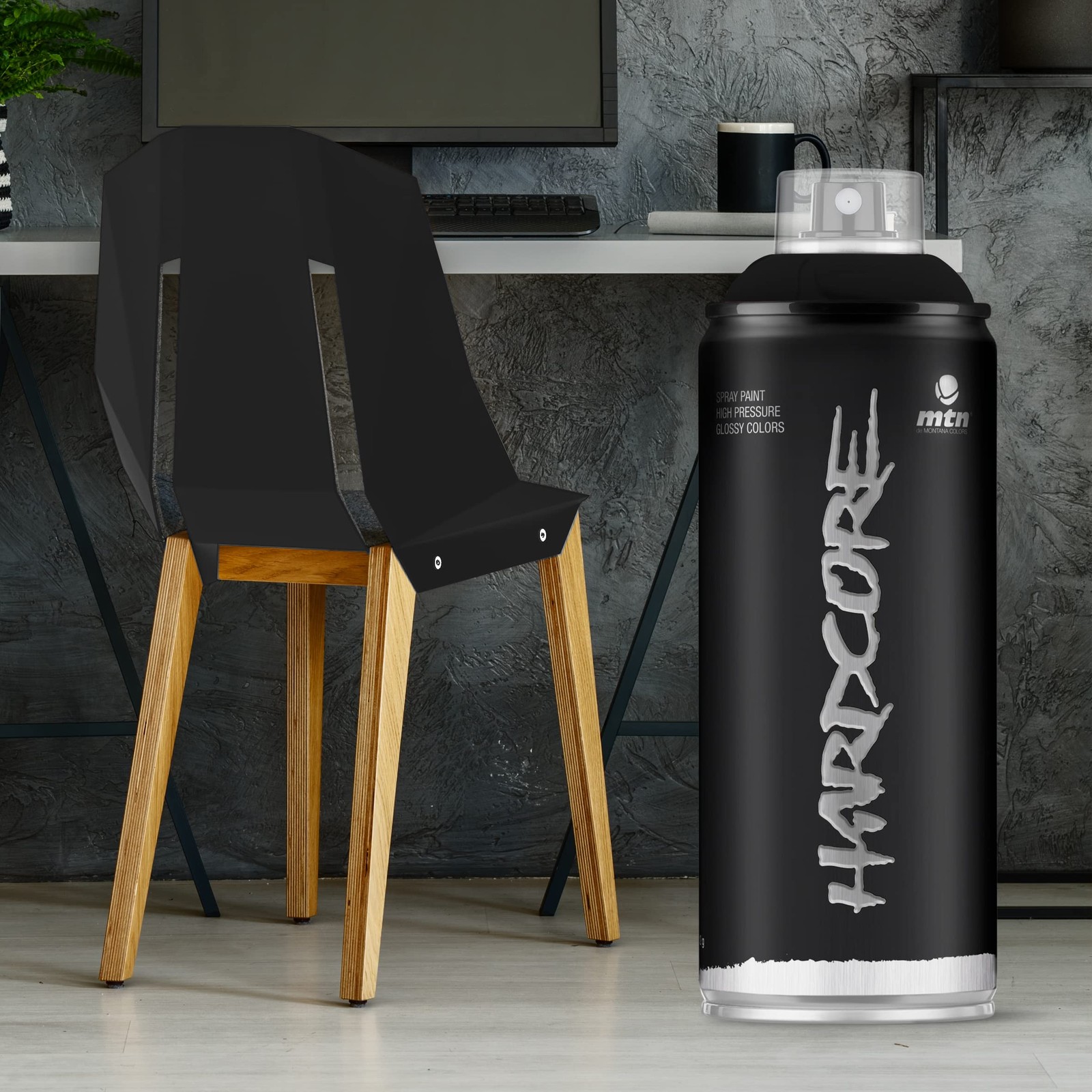 MTN Hardcore Spray Paint – RV9011 – Black