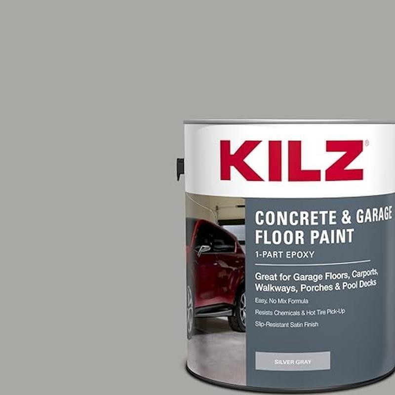 Durable Epoxy Acrylic Floor Paint Concrete Garage Basement High Traffic Surface